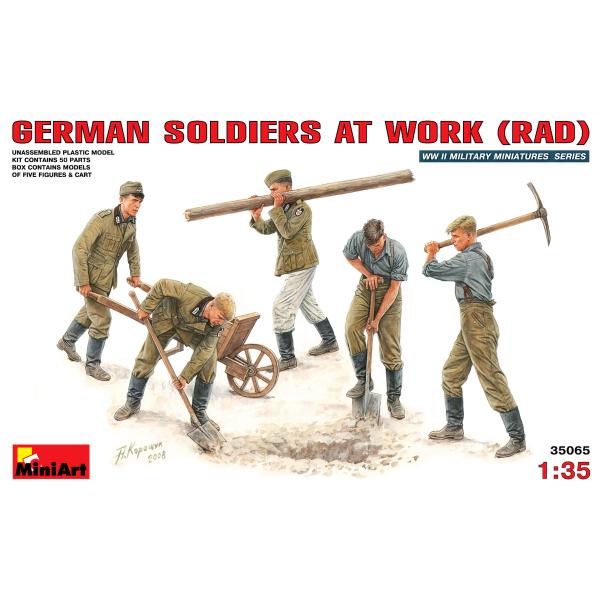 ミニアート 1/35 MA35065 独兵作業シーン(RAD国家労働奉仕団)
