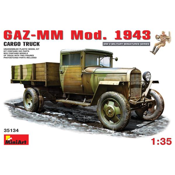 【SALE】ミニアート 1/35 MA35134 GAZ-MM Mod.1943カーゴトラック