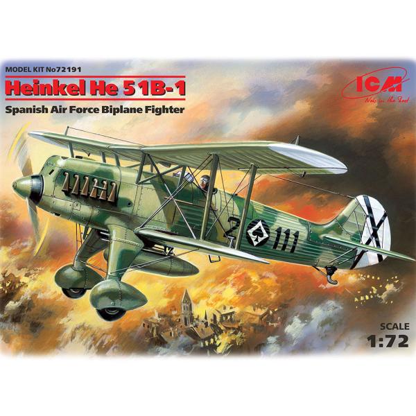 【SALE】ICM 1/72 72191 ハインケル He-51B-1 (スペイン内戦)
