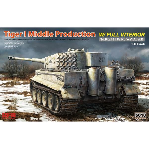 ライフィールドモデル 1/35 RMF5010 独ティーガーI戦車中期型 ライフィールドモデル 1/35 RMF5010 独ティーガーI戦車中期型