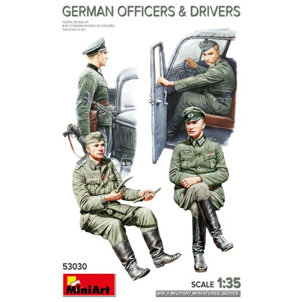ミニアート 1/35 MA53030 ドイツ軍将校と運転手 フィギュア4体入