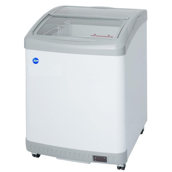 JCMCS-100 冷凍ショーケース 103L ラウンドタイプ JCM LED照明 ナシ 業務用 上下スライドガラス 鍵付き 温度計付 軒先・車上渡し 送料無料