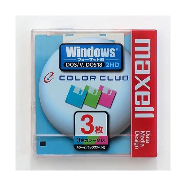 maxell 3.5FD ミックス 3P [MFHD18CC3P]