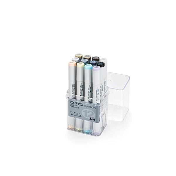 コピック(COPIC) Tooスケッチ ベーシック 12色セット A イラストマーカー マーカー マーカーペン