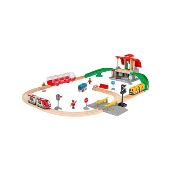 BRIO 木製レール 知育玩具 セントラルステーションセット 対象年齢 3歳~ 33989 誕生日 クリスマス プレゼント 室内遊び 男の子 女