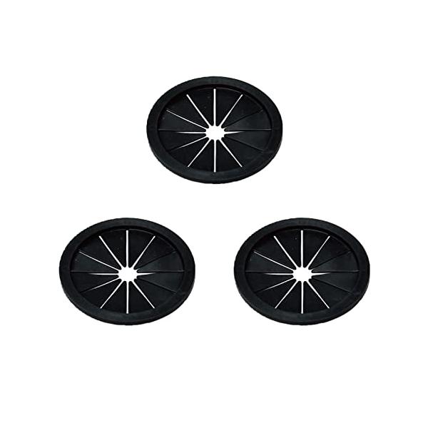 【まとめ買い3個セット】Belca(ベルカ) 日本製 排水口 ふた 流し用菊割れゴム 80タイプ 3個入り 直径8cm用 直径7.96×高さ0.