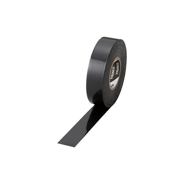 トラスコ TRUSCO テープ 耐熱・耐寒・難燃プレミアムビニールテープ 黒 19mmX20m TMPM1920BK 375-9202