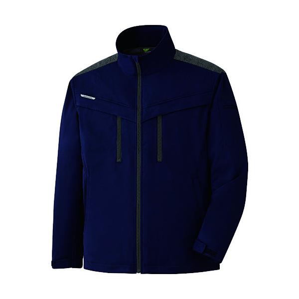 ■ミドリ安全 VERDEXCEL ストレッチ防寒ジャンパー VE2007 上 ネイビー L〔品番:VE2007UEL〕【1493572:0】[店頭受取不可] ミドリ安全 VERDEXCEL ストレッチ防寒ジャンパー VE2007 上 ネイビー L