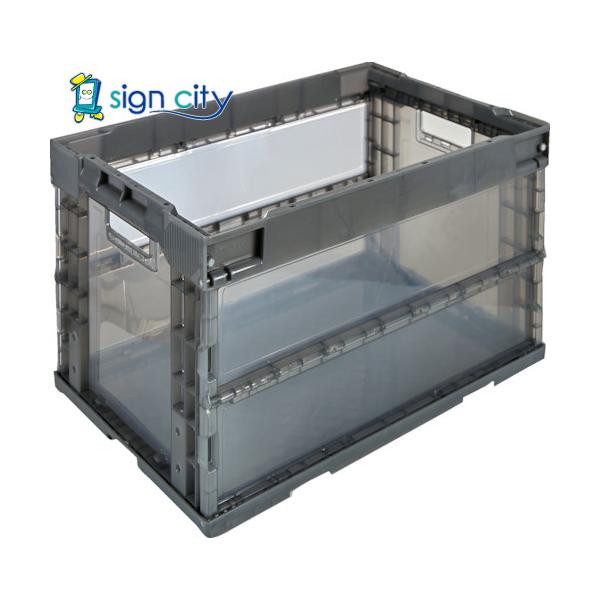 TRUSCO中山 トラスコ TRUSCO オリコン α折りたたみコンテナ 50L 透明