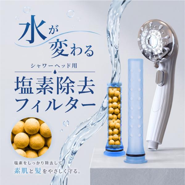 カートリッジ シャワーヘッド 塩素除去 フィルター スキンケア
