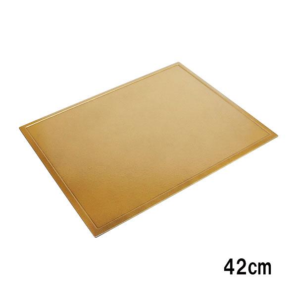 トレー トレイ お盆 長角膳 金 42cm 日本製 お膳 会席膳 長角盆 割れ