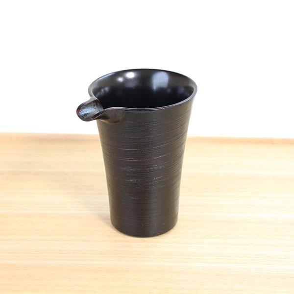 片口 木製 漆器 漆塗り酒器 調味料入れ 片口カップ さざ波 曙 和食器