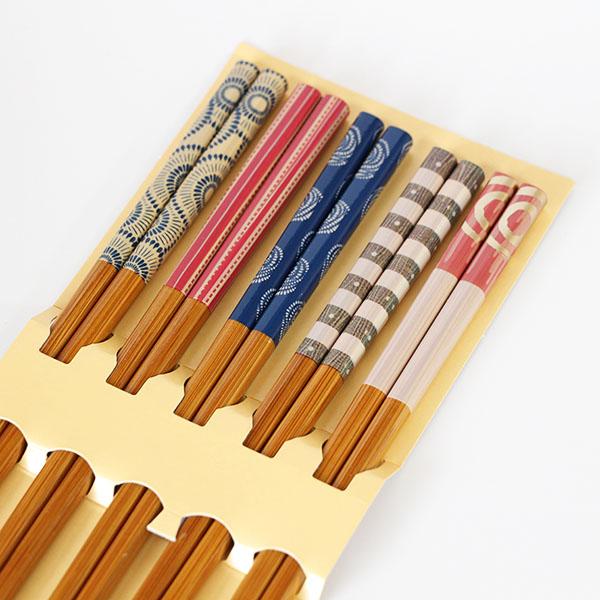 箸 5膳セット 雅 すす竹 木製 お箸 おはし 箸セット お箸セット