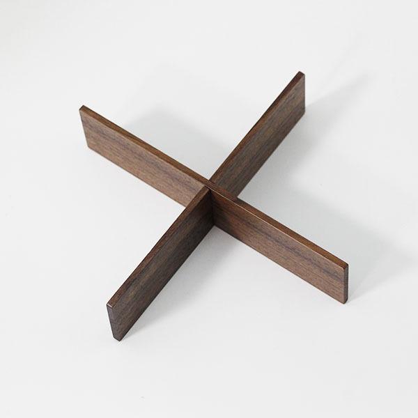 重箱 仕切り 4つ切り 6 5寸用重箱 お正月 ウォールナット 十字 国産 日本製 木製 越前漆器 並行輸入品 4つ切り