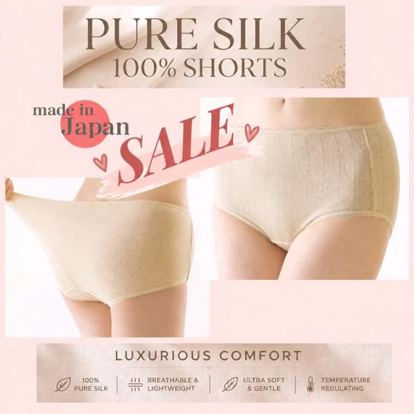 【57％OFF】シルク無漂白・無染色 ナチュラルショーツ【日本製】絹糸値上がり前の生地で生産【さらに肌に優しい】【自然派シルク】