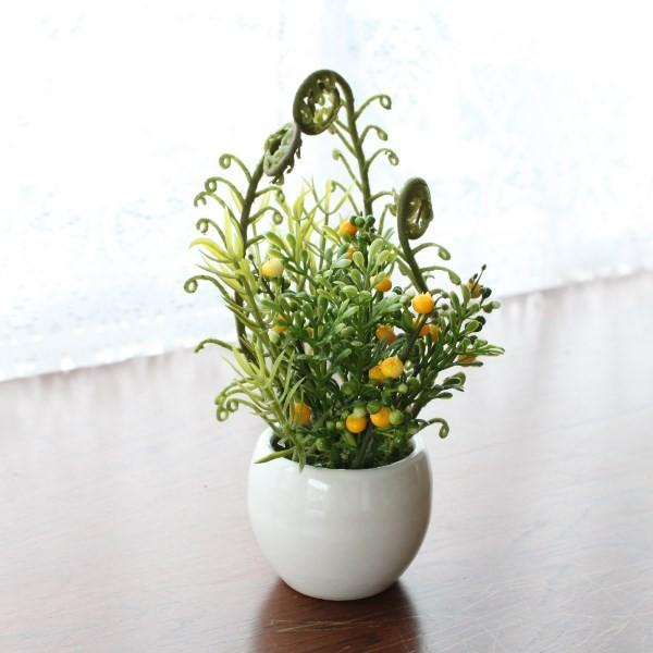 観葉植物 造花 プチグリーンアレンジ ボストンファン Ct触媒 1104 8507 シルクフラワーの山久ヤフー店 通販 Yahoo ショッピング