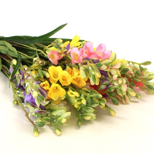 ティディーフリージア スプレー 12本アソートセット N 4125 フリージア 単品 造花 シルクフラワー 1901 9607 12 シルクフラワーの山久ヤフー店 通販 Yahoo ショッピング