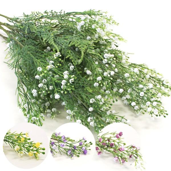 造花 かすみ草 ワックスフラワー 選べる4色 同色6本セット シルクフラワー Ct触媒 1902 1360 シルクフラワーの山久ヤフー店 通販 Yahoo ショッピング