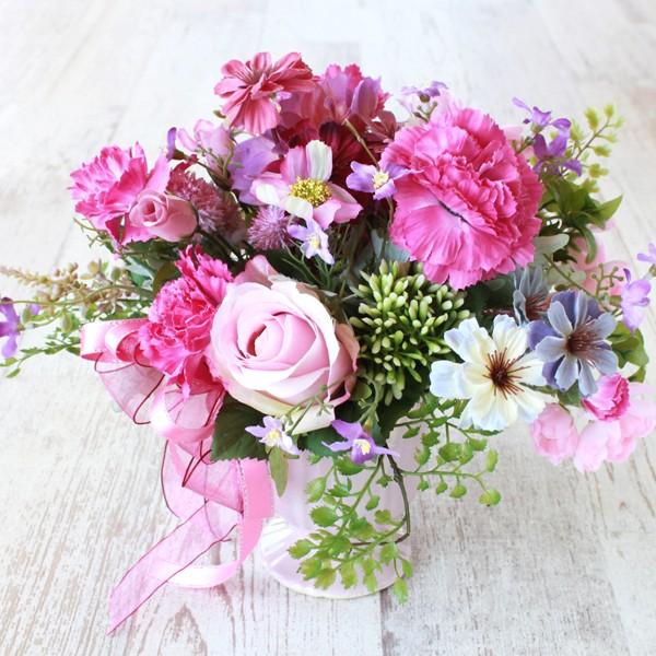 造花 バーガンディのコスモスとパープルの小花のアレンジ 母の日 ギフト カーネーション Ct触媒 シルクフラワー 03 3948 シルクフラワーの山久ヤフー店 通販 Yahoo ショッピング