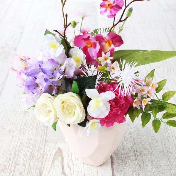 造花 ミニ胡蝶蘭とあじさいのやさしいピンクのアレンジ あじさい アジサイ 造花 シルクフラワー Ct触媒 06 6557 シルクフラワーの山久ヤフー店 通販 Yahoo ショッピング