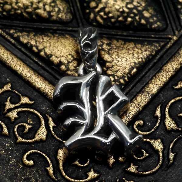 アルファベット K チャーム ペンダント ネックレス トップ シルバー925