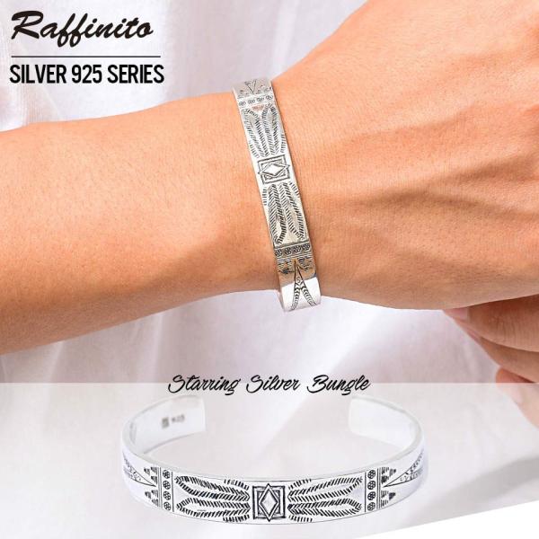 バングル メンズ ブレスレット Rn By Raffinitoネイティブデザインシルバー925バングル 太 全1色 返品 交換対象商品 シルバー925 アクセ Ec Decorpox Com