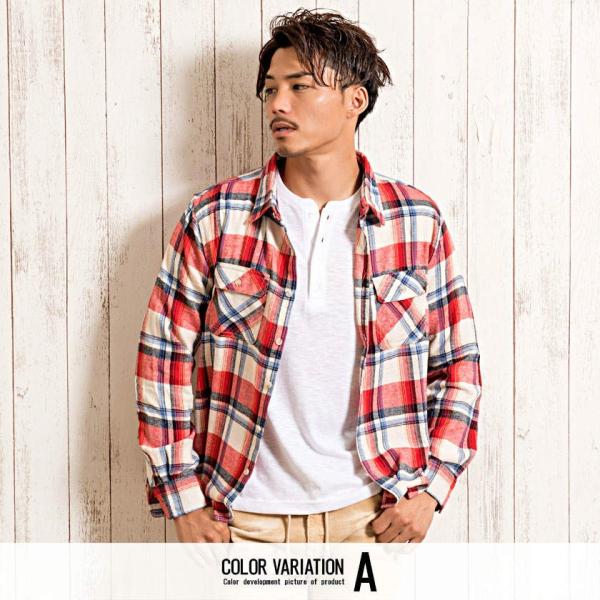 チェックシャツ メンズ ネルシャツ 起毛 カジュアルシャツ 赤 青 黒 ブルー 黄色 M L Xl 秋 冬 Vicci Buyee Buyee 日本の通販商品 オークションの入札サポート 購入サポートサービス