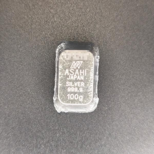 アサヒメタルファイン製 銀100g 銀地金 銀インゴット LBMA