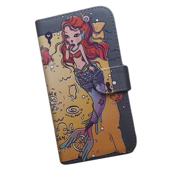 スマホケース 手帳型 プリントケース 人魚 マーメイド クジラ タコ 魚 ダイヤモンド 宝 地図 キャラクター かわいい Androidone Smt 338 Androidone 001 シルバーアイ 通販 Yahoo ショッピング