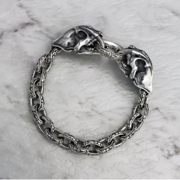 ZOCALO サーベルタイガー フェイシング ブレスレット L : silver