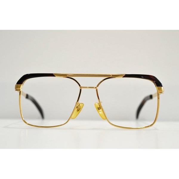 国産 本べっ甲 メガネフレーム ツーブリッジ ゴールド : シルバーズ