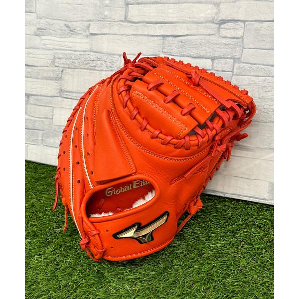 【美品】ミズノ　グローバルエリート　少年軟式　キャッチャーミット　木下拓哉モデル ミズノ（MIZUNO）少年軟式用グラブ 捕手用 野球グローブ