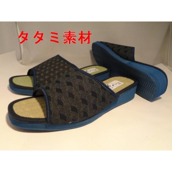 メンズサンダル タタミ素材 日本製 軽量 バンドは布製 居酒屋経営の方