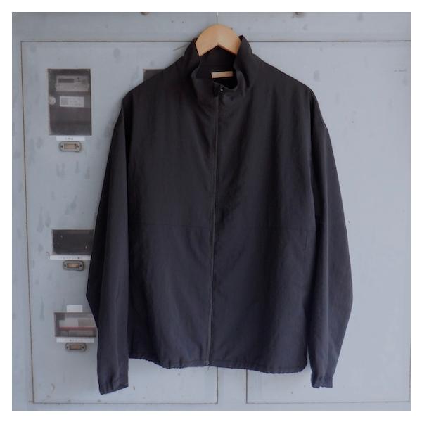 エシカルプライス】LA MOND. ラモンド STAND NECK SHARI BLOUSON black