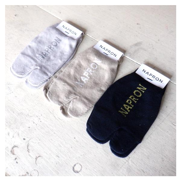 NAPRON �i�v���� LINEN TABI FOOT COVER 3 colors NP-SO05 ���i�摜