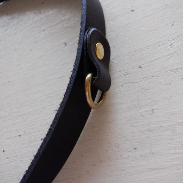 The Superior Labor �V���y���I�[�����C�o�[ leather bottom shoulder bag L black ���i�摜3