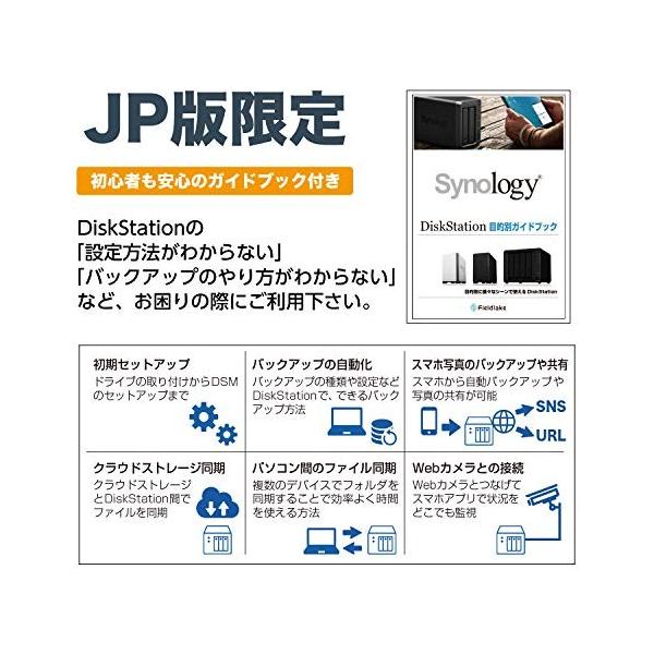 最終値下げ Nasキット ガイドブック付 Synology Diskstation Ds918 Jp 4ベイ クアッドコアcpu搭載 4gbメモリ メーカー直販