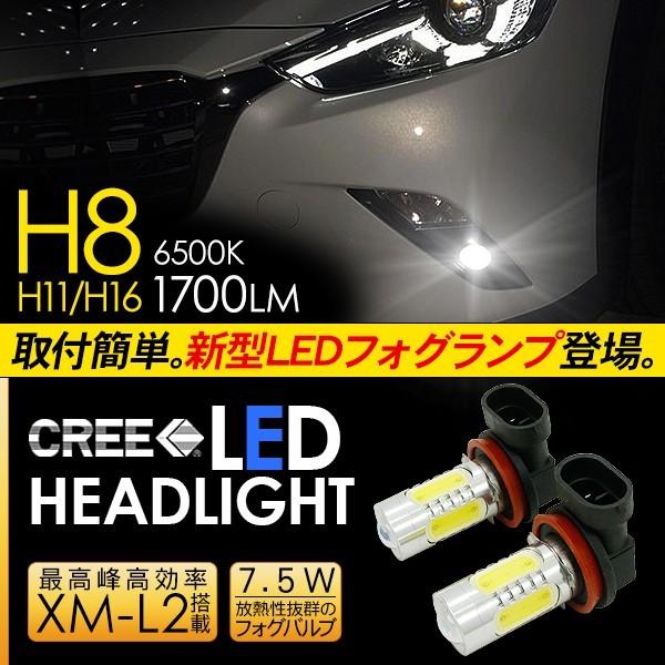 マツダ CX-3 LED フォグランプ 7.5W H8/H11/H16 LEDフォグバルブ