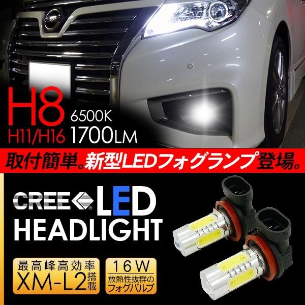 エルグランド E52 LED フォグランプ H8/H11/H16 LEDフォグバルブ