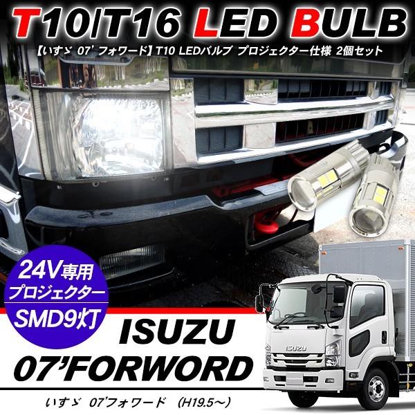 いすゞ 07フォワード T10 LEDバルブ 3chip SMD アルミヒートシンク