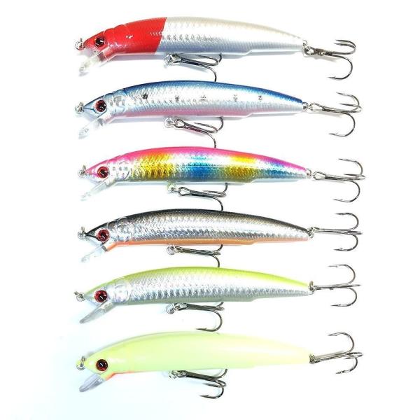 ルアー ミノー 11.5cm 16g 6個セット 仕掛け 送料無料