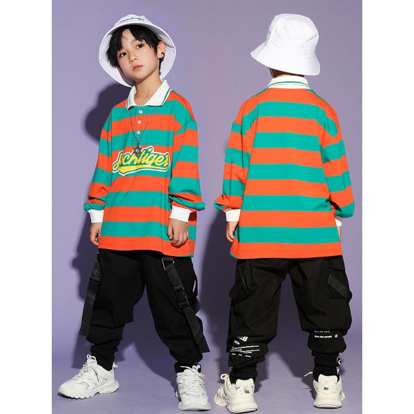 ダンス衣装 キッズ トップス ボーダー ヒップホップ ファッション Hiphop 長袖シャツ Buyee Buyee Japanese Proxy Service Buy From Japan Bot Online
