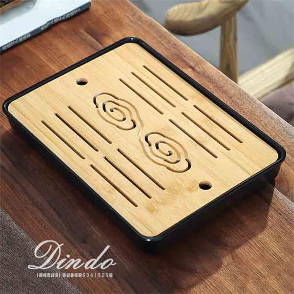 【商標登録済】特許庁　登録番号第６３４１５０５号 ◆素材：竹製◆カラー ホワイト ブラック◆サイズ 32*23*4.3cm◆セット内容：茶盤x1(茶壺・杯は付属しておりません)◆【お手入れしやすい】品質のある竹で作られていますので、全体を水...