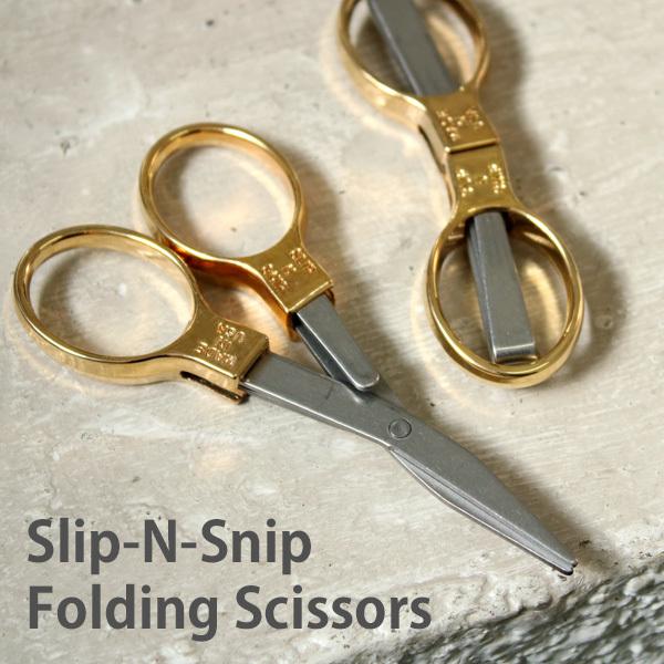 Slip-N-Snip Folding Scissors.