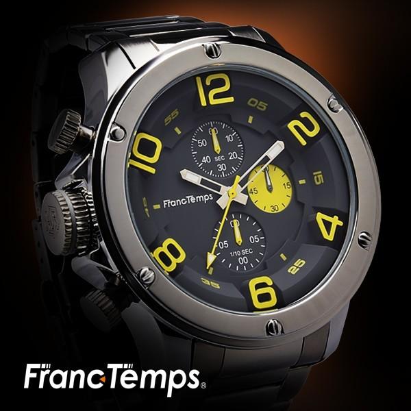 腕時計 メンズ Franc Temps スポーティーなクロノグラフ！【Franc Temps】 Gavarnie