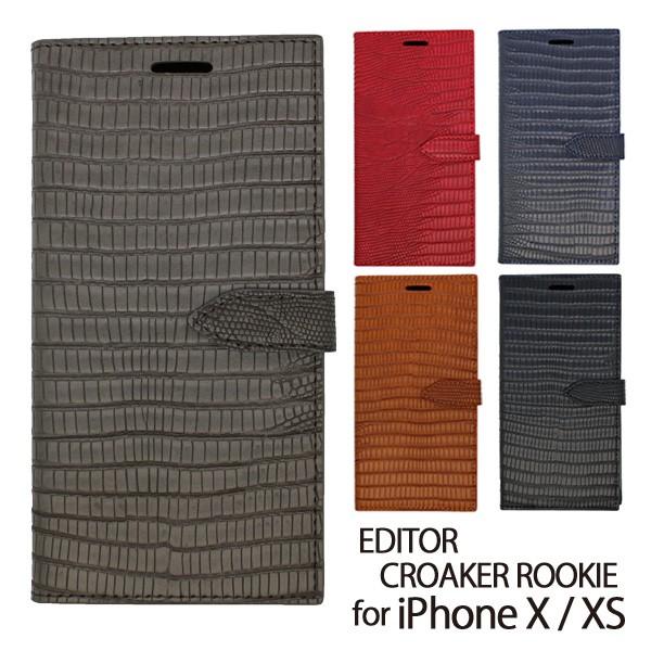 EDITOR GfB^[ CROAKER ROOKIE N[J[ [L[ iPhone X/XS 蒠^ P[X NR_C j v[g Mtg G [OK