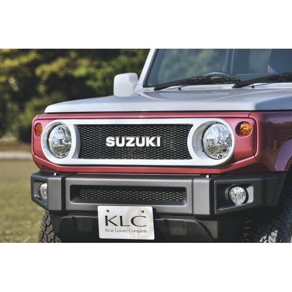 ジムニー ジムニーシエラ JB64WJB74W フェイスグリル KLC メッキ調 ジムニー シエラ ノマド JB64W JB74W JC74W ＃フェイスグリル ＃フォー