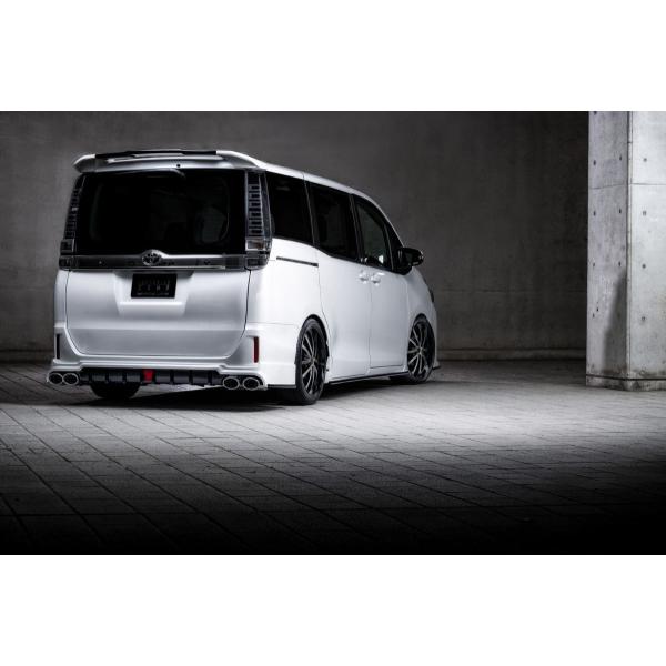 エムズスピード ヴォクシー 自動車 ヴォクシーハイブリッド グレースライン Voxy 80系 Zrr80g Zwr80g 後期 2色塗り分け塗装済 リア ウイング 2色塗り分け塗装済 3053 5212 222 グレースライン ゼウス bm1587abab シンシアモール 店