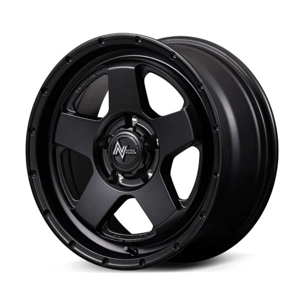 15インチ 4H100 4.5J+45  4穴 ナイトロパワー ベクター ホイール 1本 バレルブラック NITRO POWER S5 VECTOR