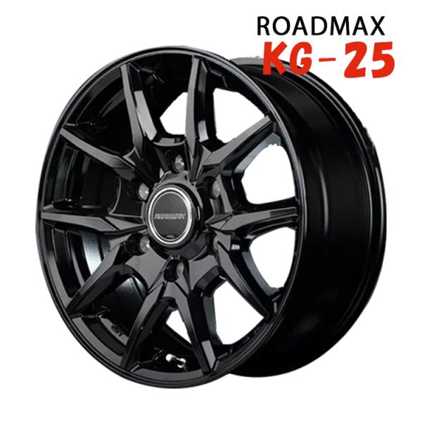 16�C���` 6H139.7 6.5J+38 6�� �z�C�[�� 1�{ �u���b�N MID WHEELS KG25